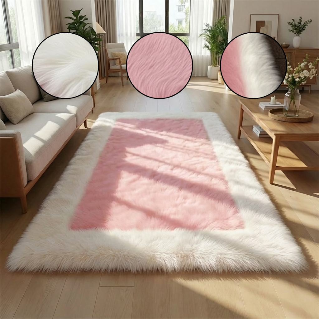 Soft & Fluffy Sheepskin Rug – Non-Slip, Machine Washable Faux Fur Carpet for Bedroom & Living Room | Trufairs