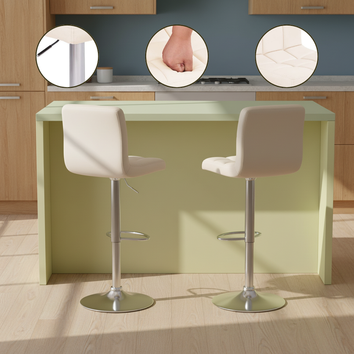 Adjustable Height High Bar Stool for Kitchen Islands, Coffee Bars & Leisure Areas | Trufairs