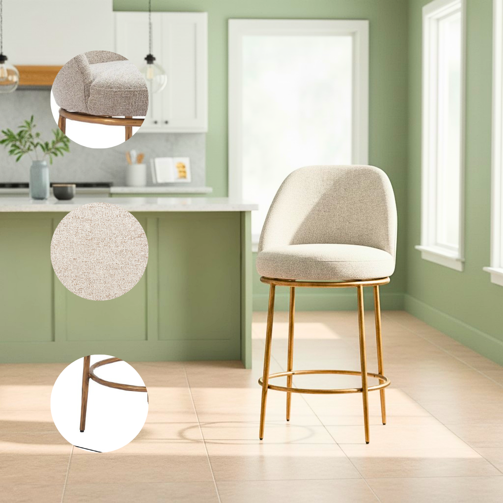 Modern Swivel Counter Stool – Elegant Comfort Seating | Counter Furniture | Trufairs