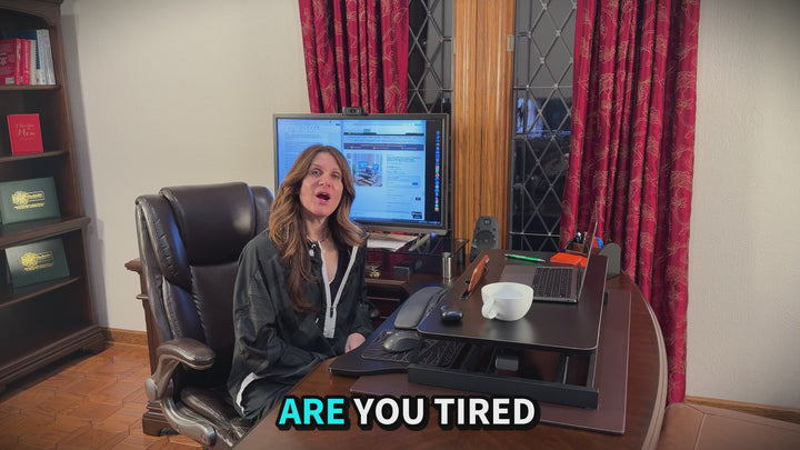 Sit-to-Stand Desk Converter – Adjustable Height Standing Desk Riser with Spacious 31.5" Work Area | Trufairs