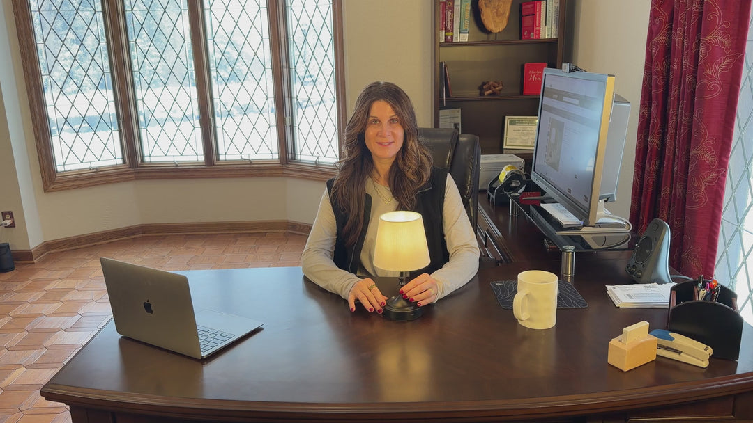 Cordless Rechargeable Table Lamp – 3-Level Dimmable Portable LED Metal Lamp with Large Battery | Trufairs