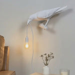 Gothic Raven Lamp – Dark Academia Table Light