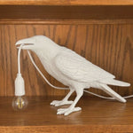 Gothic Raven Lamp – Dark Academia Table Light