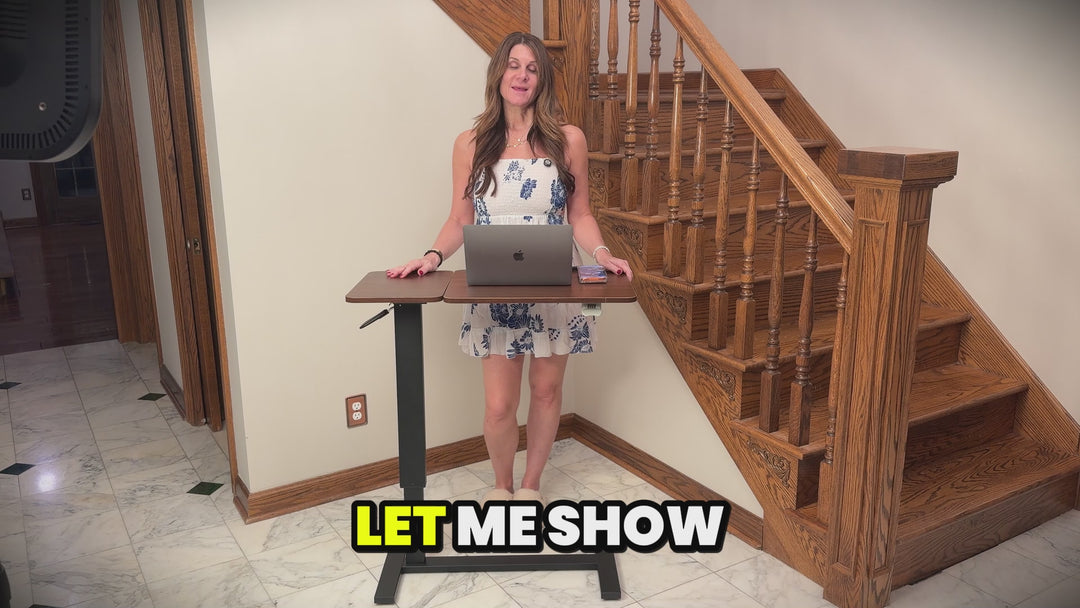 Adjustable Overbed Laptop Table – Rolling Bedside Desk with Tilt & Height Control | Trufairs