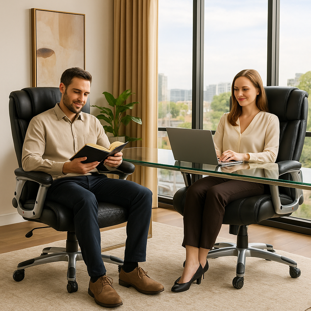 ErgoMax Ultra – 500lb Ergonomic Support | Executive Desk Chair | Trufairs