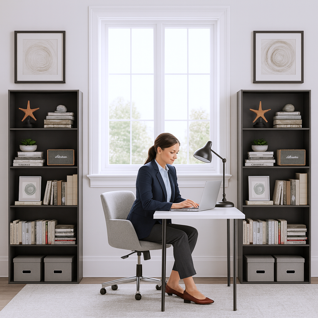 Multi-Functional Wood Bookcase – 5-Shelf Home Office Storage | Modern Organization Solutions | Trufairs
