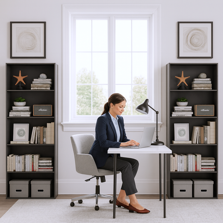 Multi-Functional Wood Bookcase – 5-Shelf Home Office Storage | Modern Organization Solutions | Trufairs