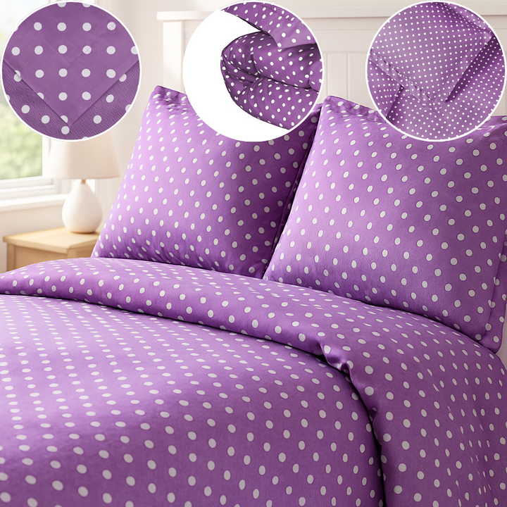 Lilac King Cotton Blend Duvet Cover Set – 600 Thread Count Washable Softness | Trufairs