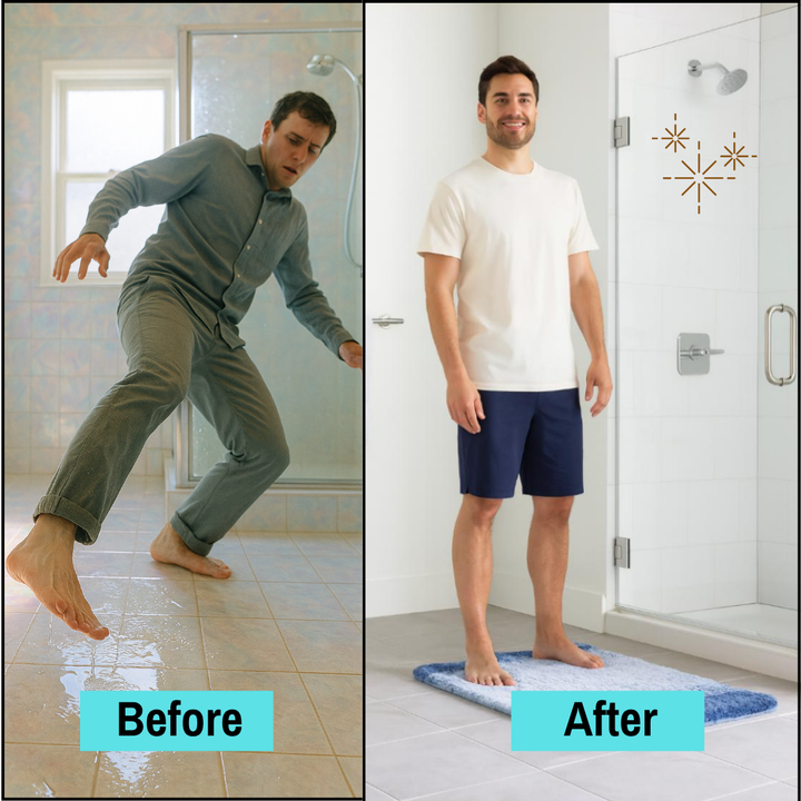 Quick Dry Bathroom Comfort Mat – Ultra-Absorbent Non-Slip Rug | Machine Washable Bath Carpet | Trufairs
