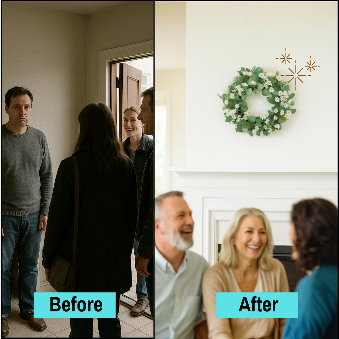 Daisy Fresh Bloom Wreath – Lively Spring Accent | Artificial Decor | Trufairs