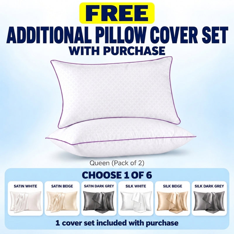 Hotel-Style Down Alternative Pillows, Set of 2 – Standard, Queen & King