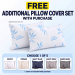 Adjustable Cooling Shredded Memory Foam Pillows, Set of 2 – Standard, Queen & King