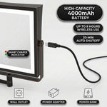 4000mAh rechargeable battery with up to 8 hours of wireless use