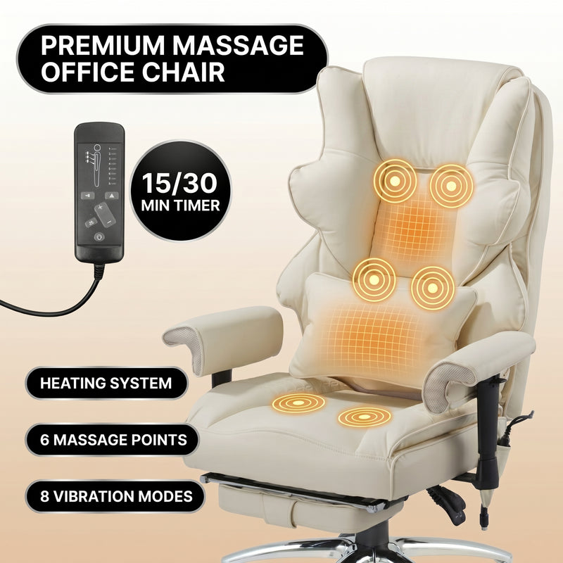 Reclining office chair at 155 degrees with footrest shown in working reading and napping positions
