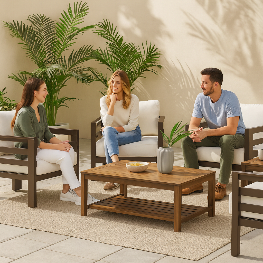 Bal Harbor Armchair White – Durable Weather-Resistant Modern Outdoor Seating | Accent Chair | Trufairs