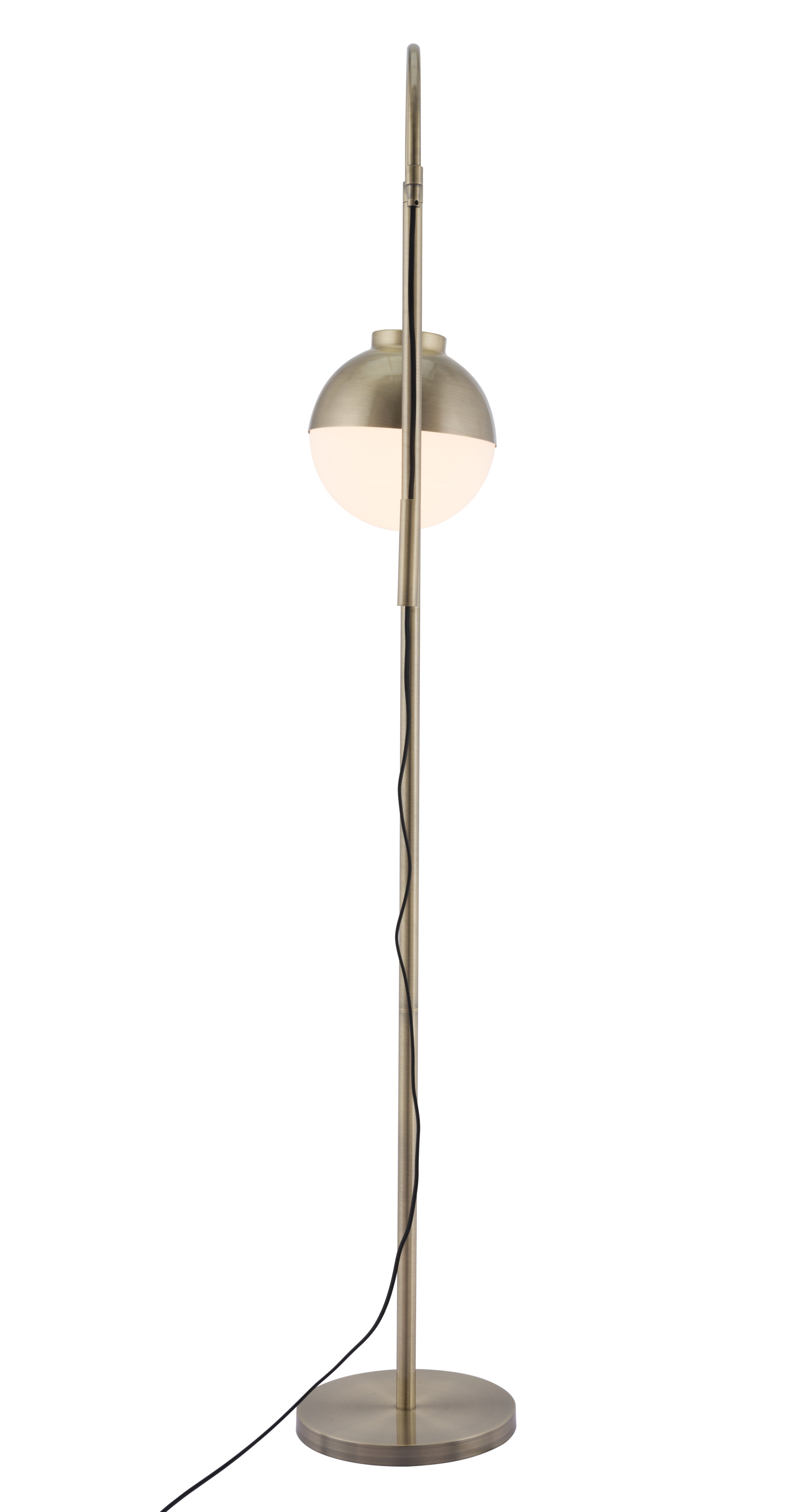 Waterloo Floor Lamp White & Bronze