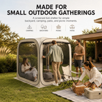 360-degree mesh screen tent keeping mosquitoes out while allowing airflow