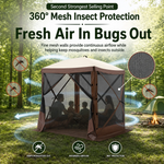 360-degree mesh screen tent keeping mosquitoes out while allowing airflow