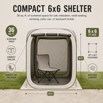 Screen tent materials: 300D Oxford fabric, fiberglass frame and mesh walls