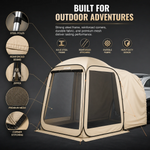 Screen tent materials: 300D Oxford fabric, fiberglass frame and mesh walls