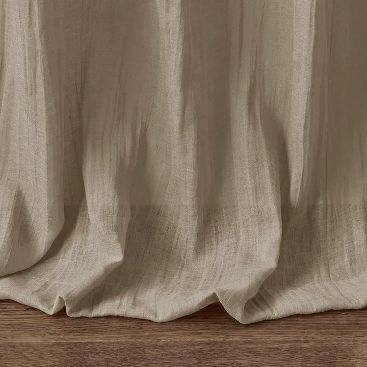 Solid Crushed Curtain Panel Pair(2 Pcs Window Panels)