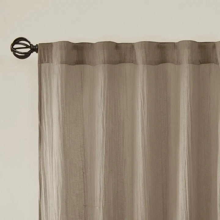 Solid Crushed Curtain Panel Pair(2 Pcs Window Panels)