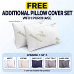 Adjustable Cooling Shredded Memory Foam Pillows, Set of 2 – Standard, Queen & King