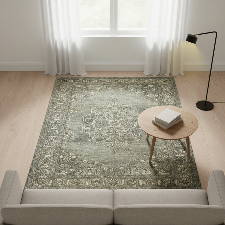 Vestige Kersey Brown Hand-Tufted Wool Blend Area Rug 9'x13'