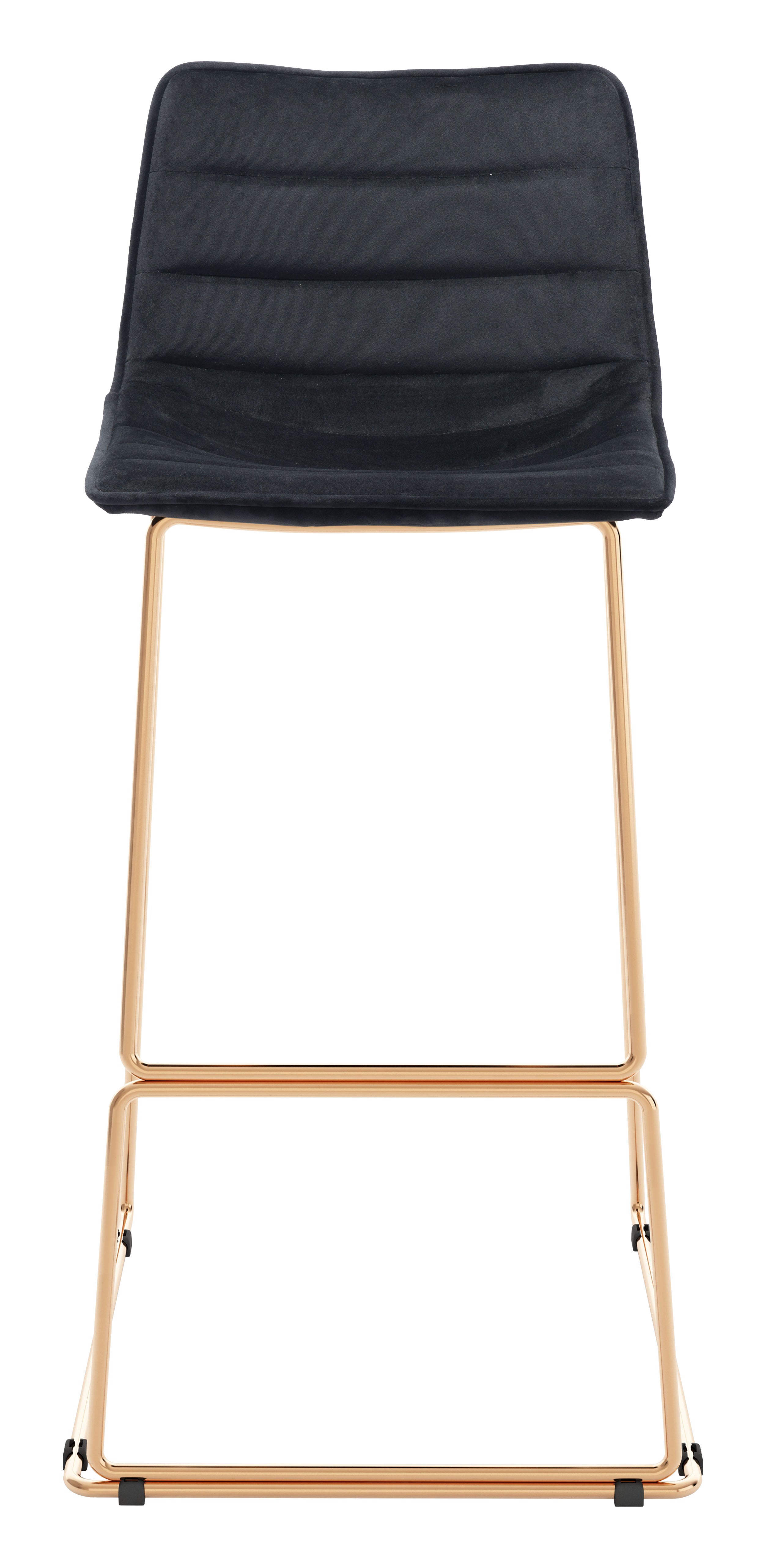 Adele Barstool (Set of 2) Black & Gold