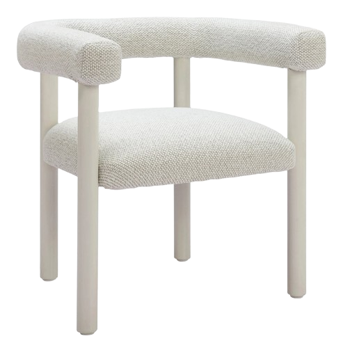 Sunbath Dining Chair White – Modern Outdoor Aluminum & Polyester Chair | Patio & Dining | Trufairs