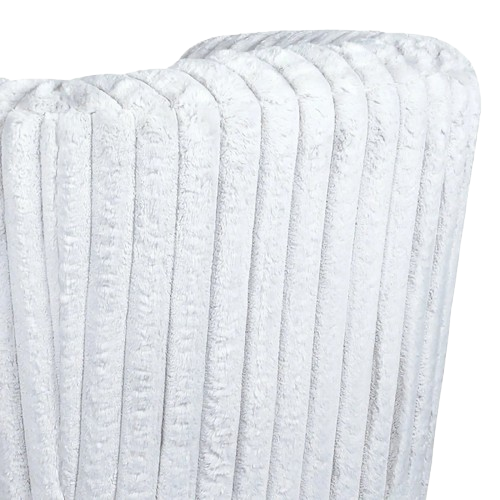 Mira White Velvet Swivel Chair