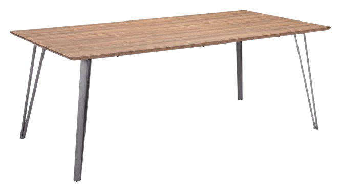 Modern Walnut Dining Table – Durable, Spacious Surface | Dining Room Furniture | Trufairs