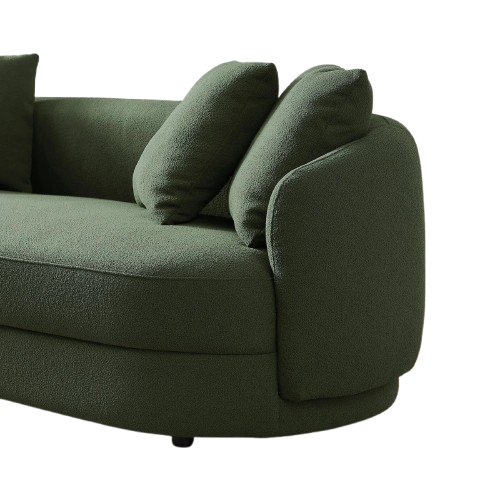Dylan Modern French Boucle Sofa Green