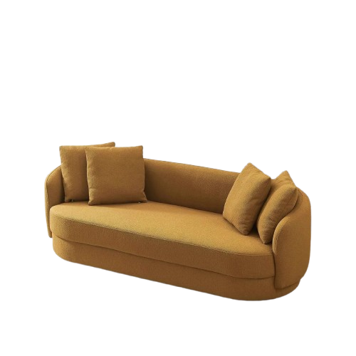 Dylan Modern French Boucle Sofa Yellow