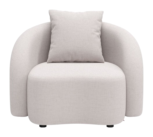 Sunny Isles Accent Chair Beige – Durable Outdoor Olefin & Aluminum | Patio & Lounge | Trufairs