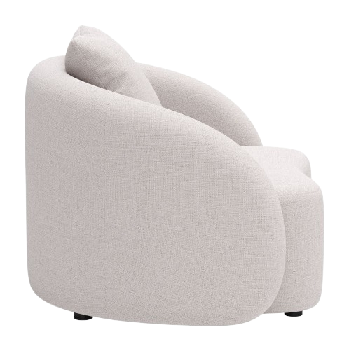 Sunny Isles Accent Chair Beige – Durable Outdoor Olefin & Aluminum | Patio & Lounge | Trufairs