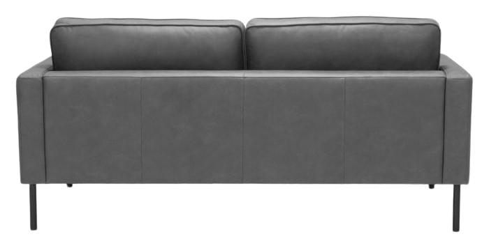 Vintage Gray Sofa – Durable Vinyl & Steel Frame | Modern Stylish Seating | Trufairs