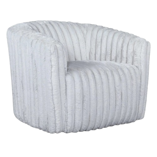 Mira Light Grey Velvet Swivel Chair