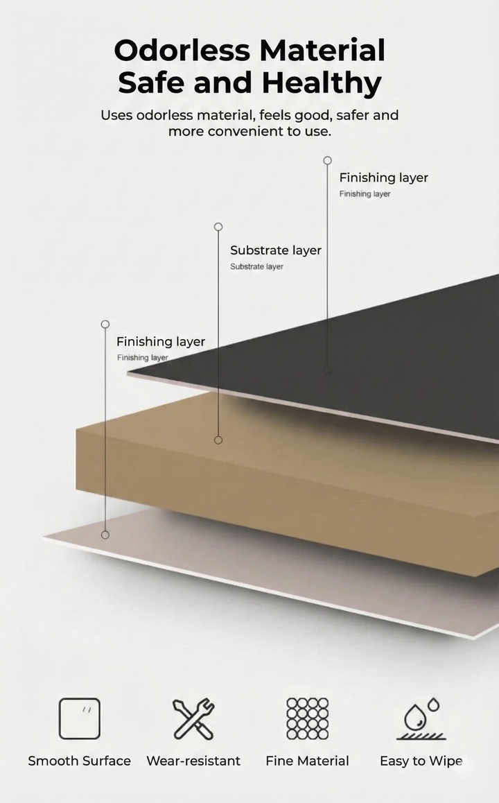 Tilting Overbed Table with Wheels – Height Adjustable Mobile Desk for Bed & Sofa, 2 Tilting Desktops | Bedside Laptop Table | Trufairs