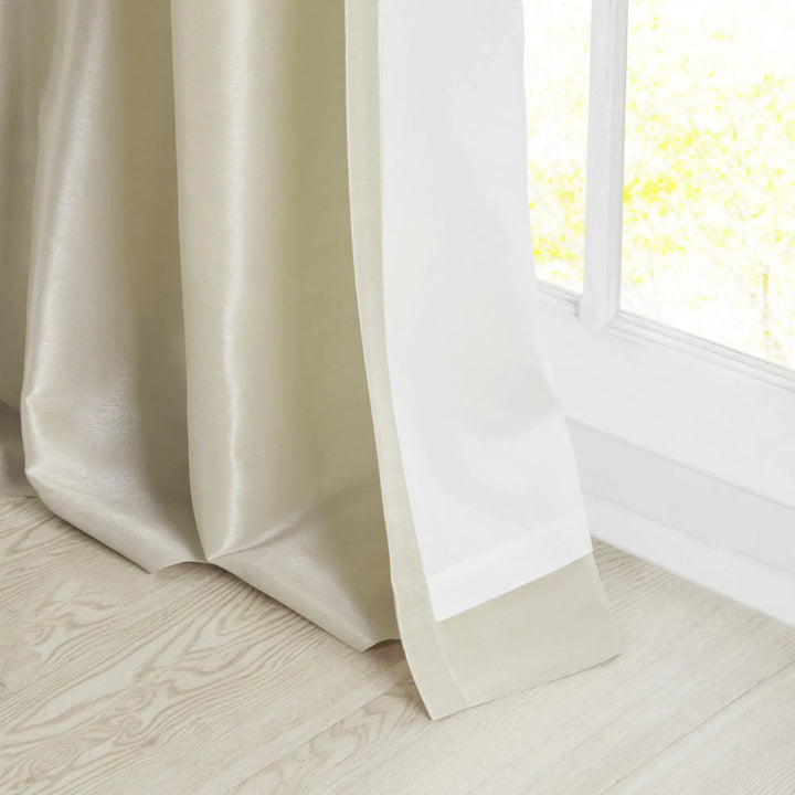 Twist Tab Lined Window Curtain Panel(Only 1 Pc Panel)
