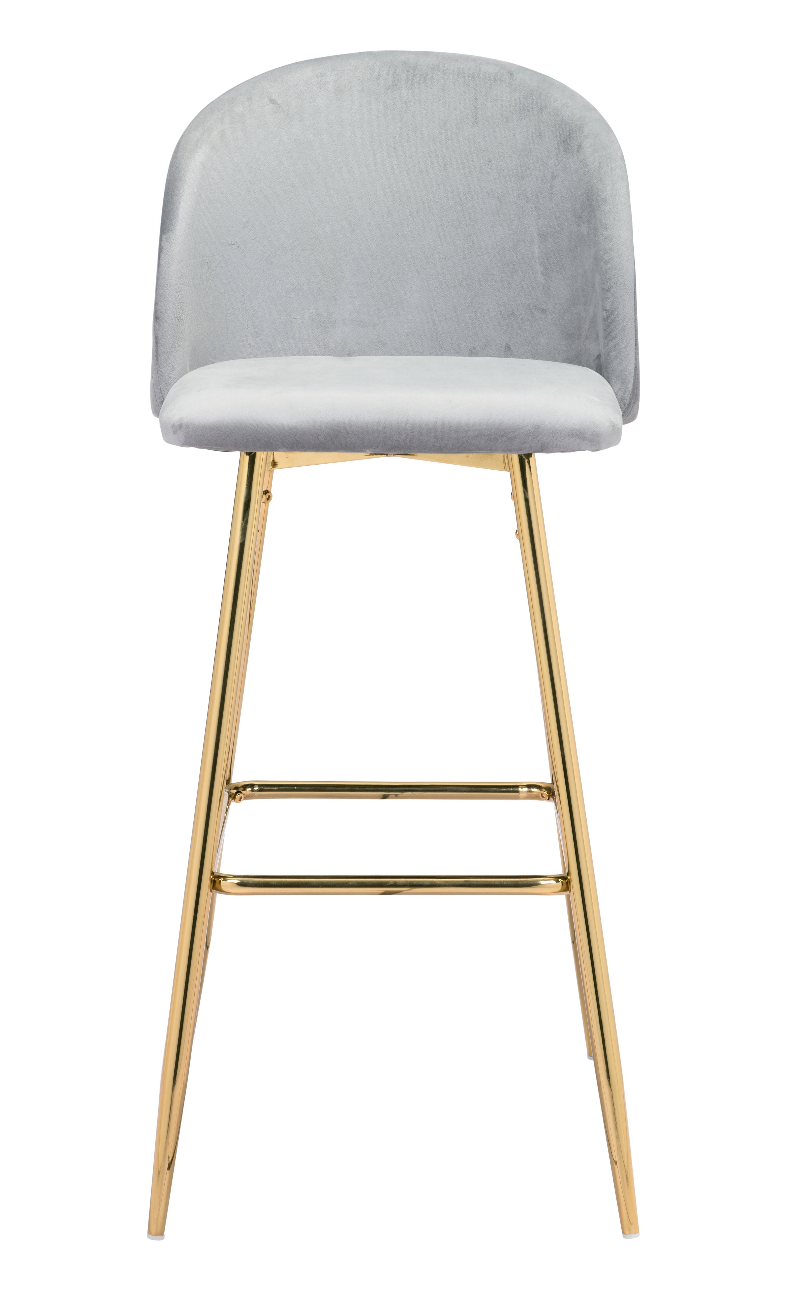 Cozy Barstool Gray & Gold