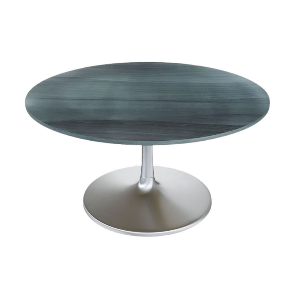 Metropolis Dining Table (60") Gray & Silver