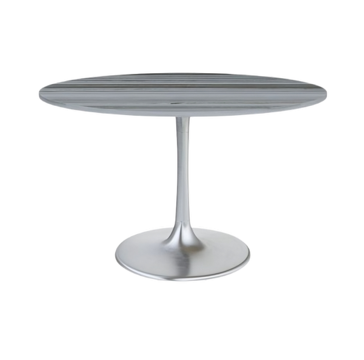 Star City Dining Table Gray & Silver