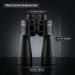 Waterproof, anti-fog binoculars shown outdoors in rainy conditions