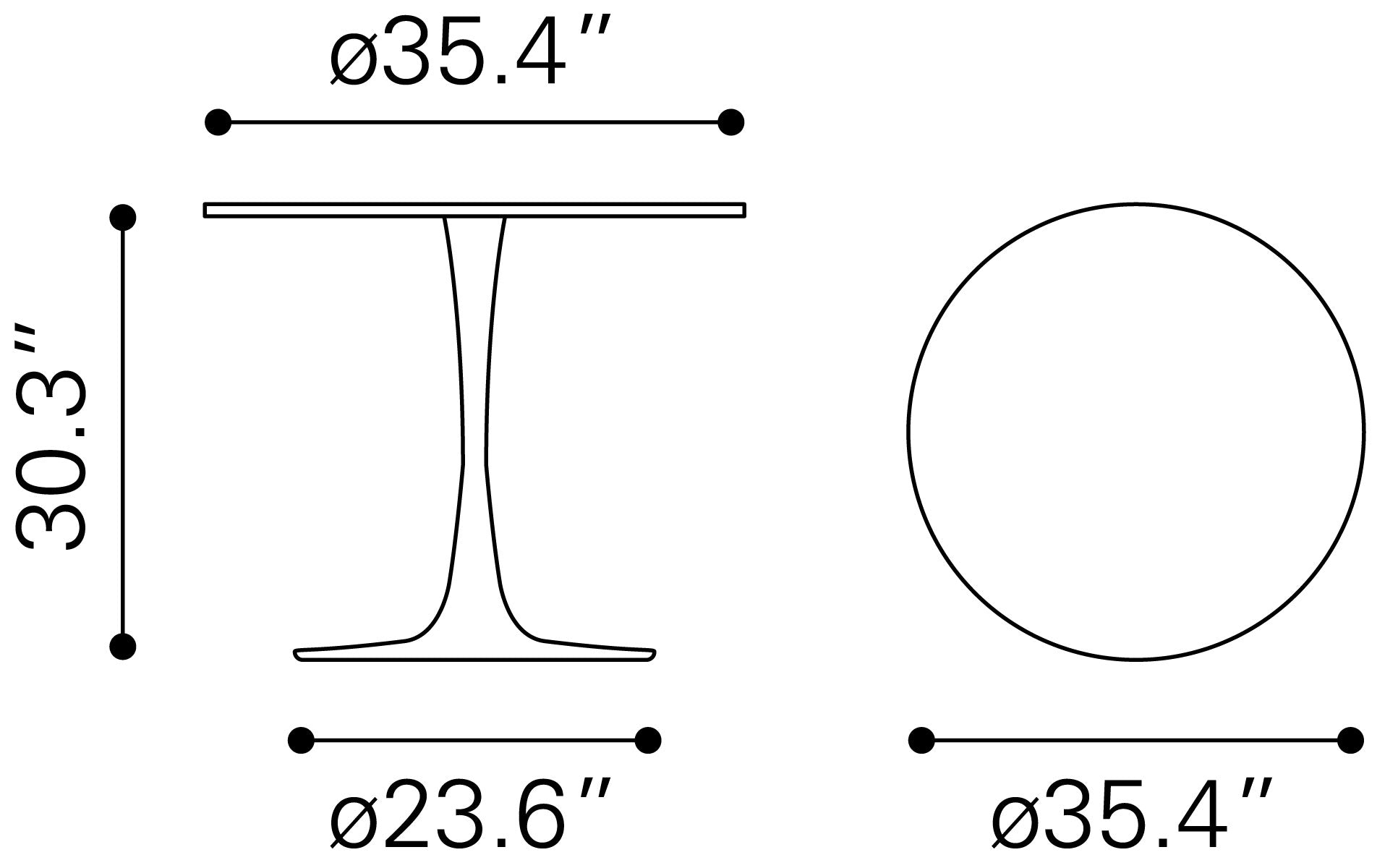 Opus Dining Table White