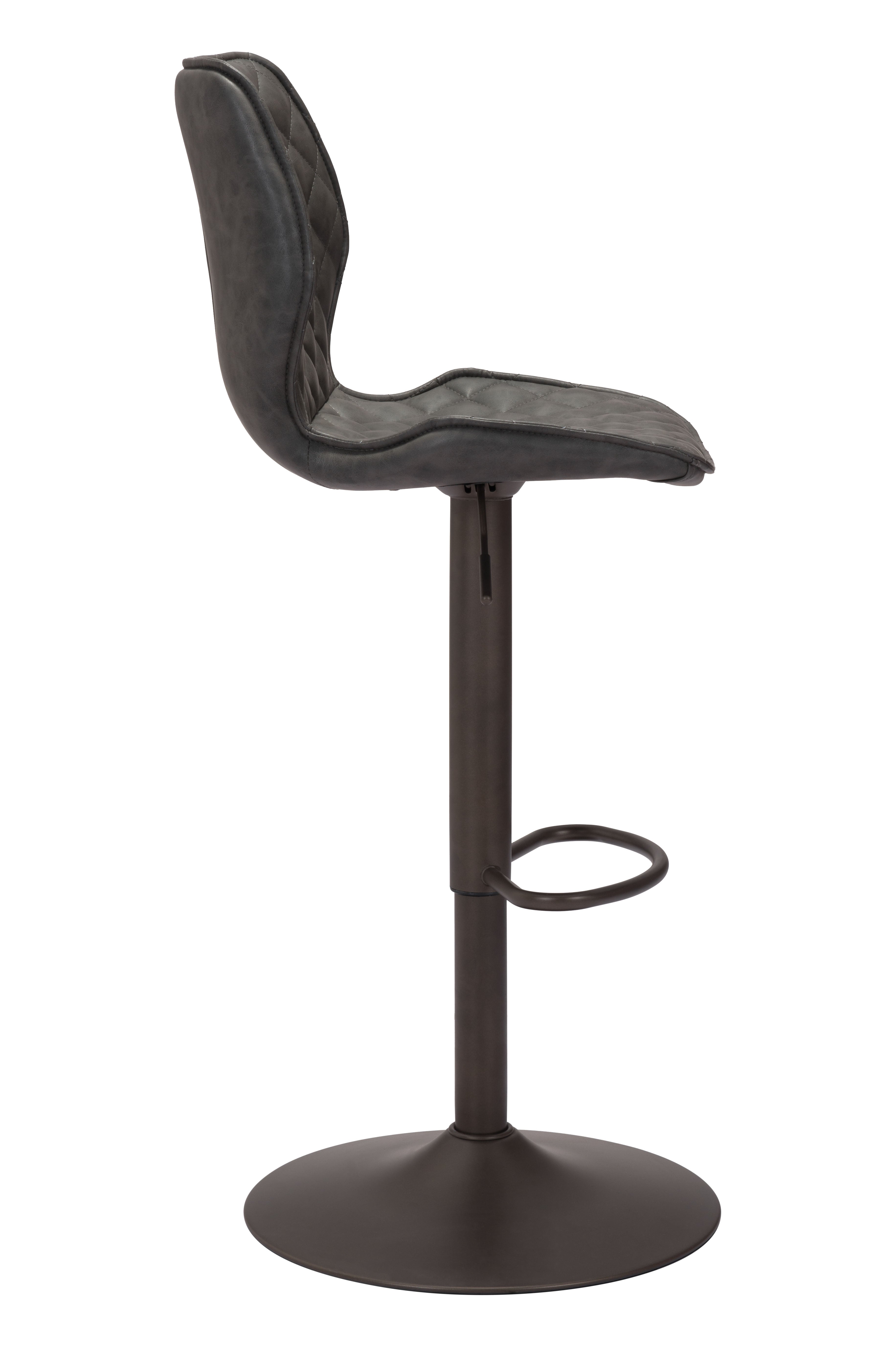 Seth Barstool Vintage Gray & Dark Bronze