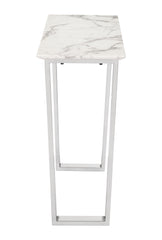 Atlas Console Table White & Silver