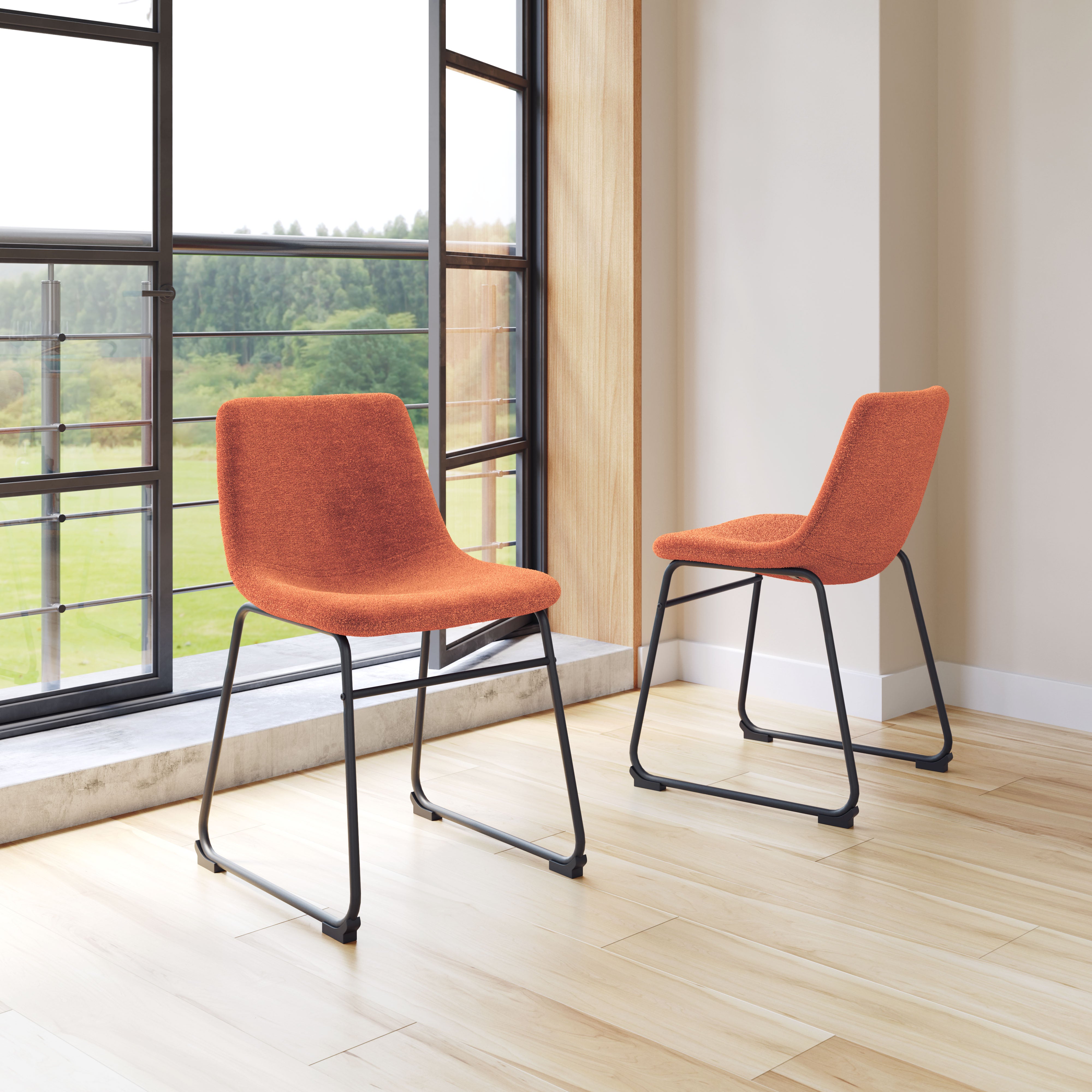 Smart Dining Chair & (Set of 2) Burnt Orange