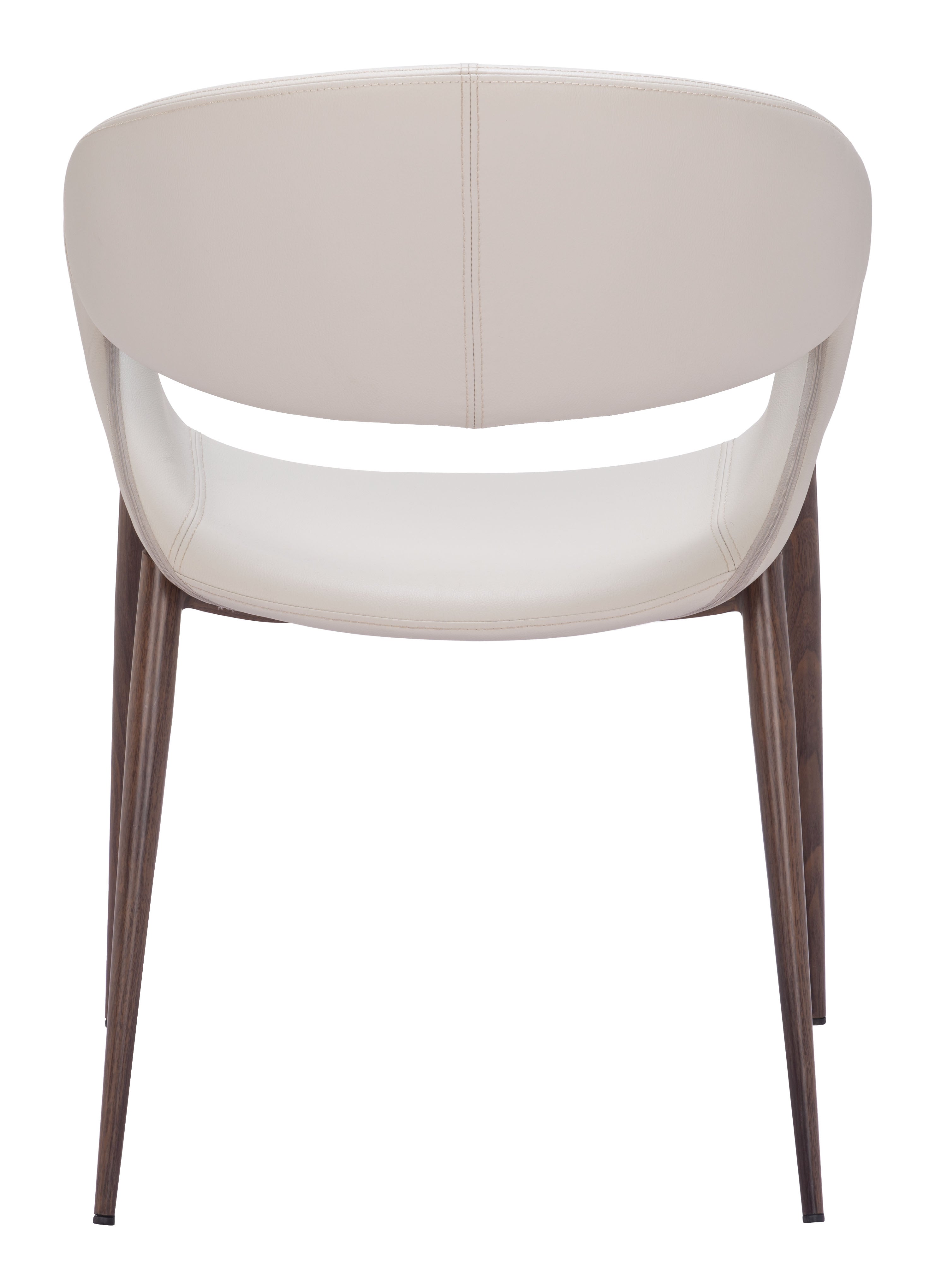 Limay Dining Chair Beige & Walnut