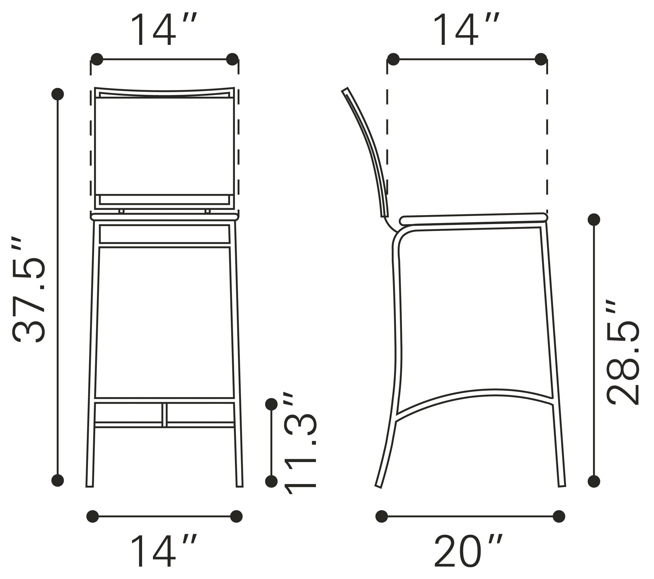 Soar Barstool Black